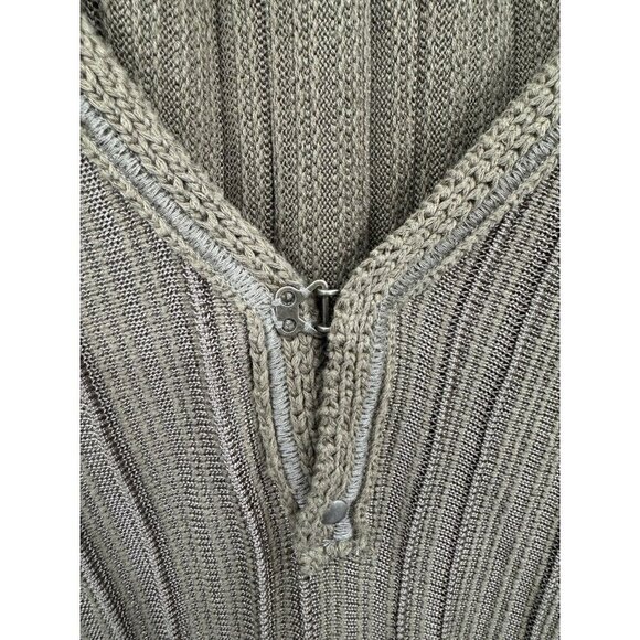 Free People Ribs & Ruffles Mini Tunic Dress Women Small Olive Granolagirl Boho - Picture 10 of 11